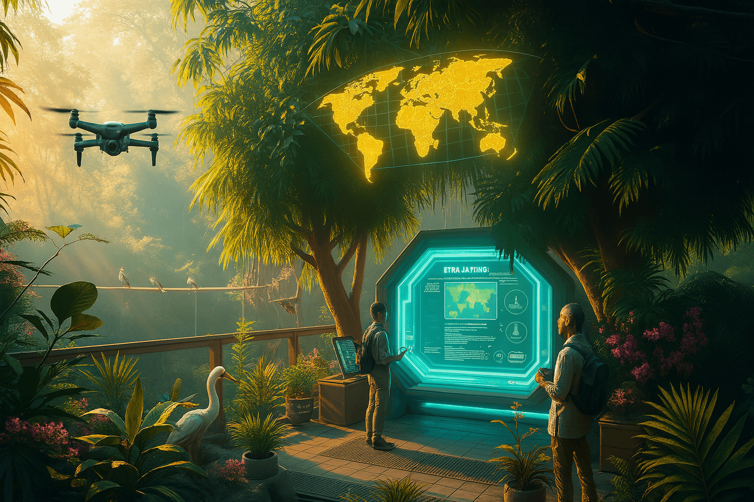 jungle wildlife AI image