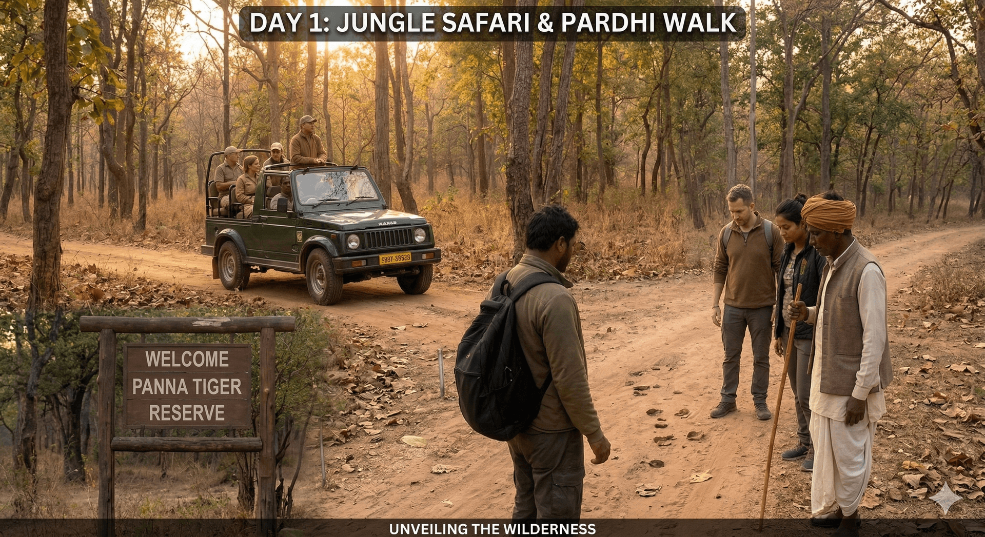 Day 1 - Jungle Safari & Paardhi Walk - Panna National Park